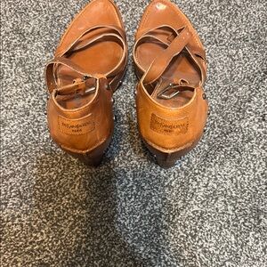 Yves Saint Laurent Brown Leather Heels
